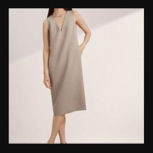 ARITZIA Babaton  Louie Shift Dress sz 6  Taupe Beige Japan